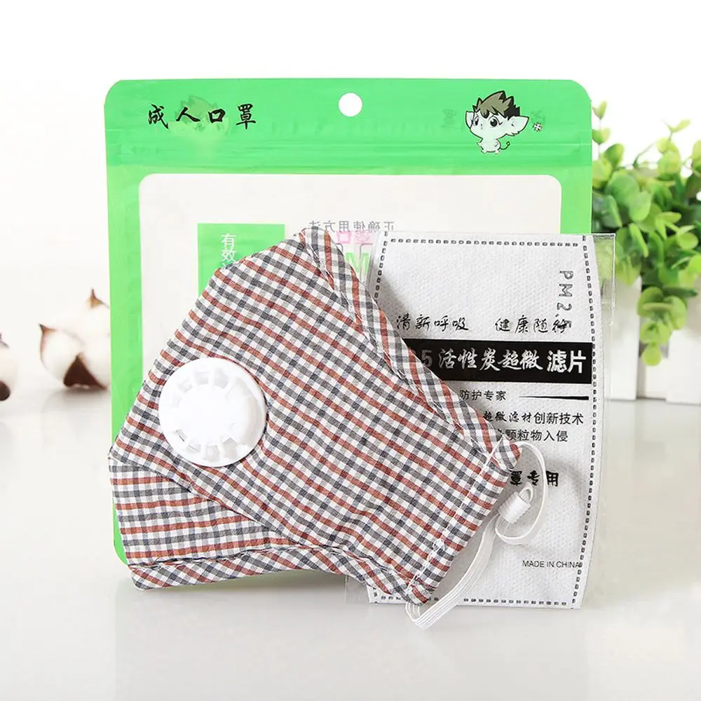 red black plaid Моющаяся маска для лица, хлопок, рот, респиратор, PM 2,5, активированный уголь, маска, Пылезащитная, Спортивная, лыжная, для лица, Анти-пыль, фильтр, рот-муфта - Цвет: red black plaid