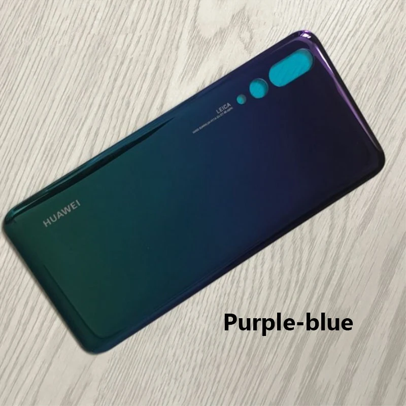 Задняя крышка корпуса для Huawei P20 Pro 3D стеклянный чехол задней двери телефона