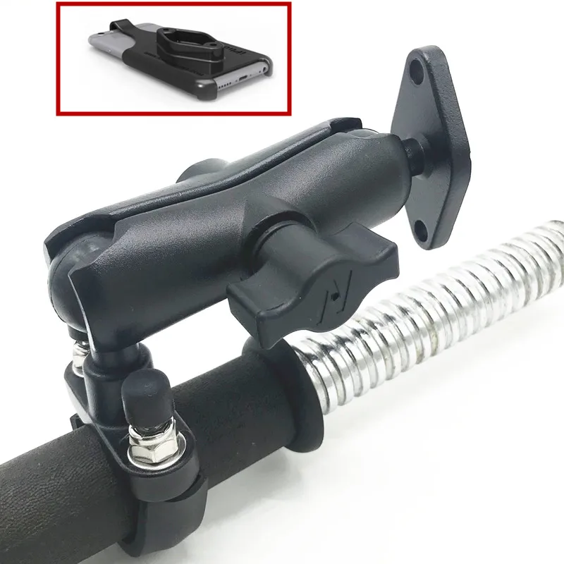 Универсальное алюминиевое крепление на руль мотоцикла + длинная розетка для Garmin