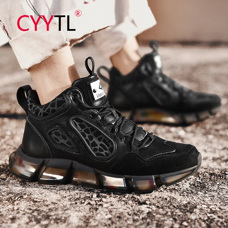 

Кроссовки CYYTL мужские высокие спортивные, уличная дышащая сетчатая обувь для бега, тенниса, Повседневная прогулочная обувь для воркаута