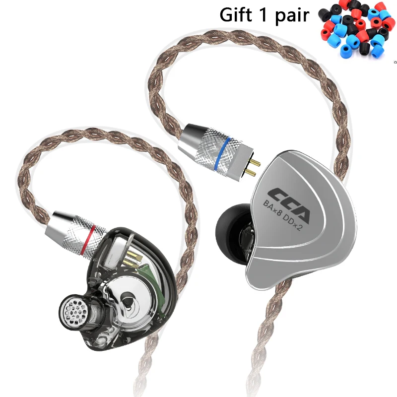Новые наушники CCA C10 4BA 1DD гибридные наушники-вкладыши с монитором Hi-Fi спортивные