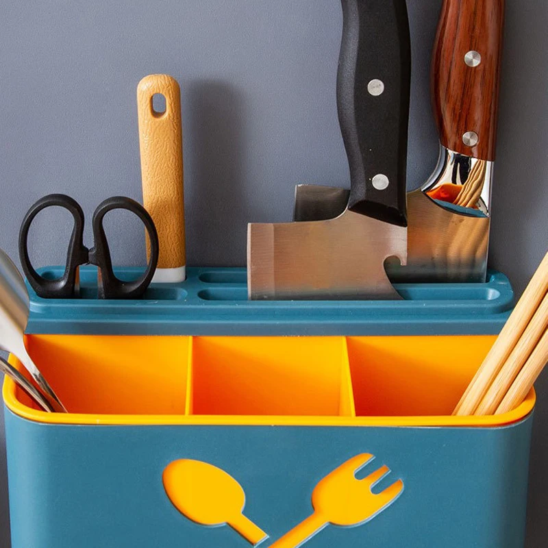 

Настенная кухонная сушилка для палочек для еды с крючком, корзина для хранения ножей и вилок, посуда, посуда, сушилка, стеллаж, Домашний Орга...