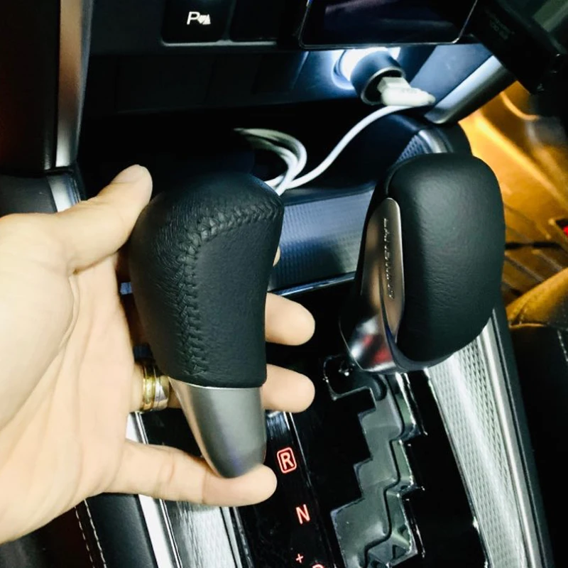 Для Mitsubishi OUTLANDER EX кожаный захват Новая Автоматическая Ручка рычага переключения