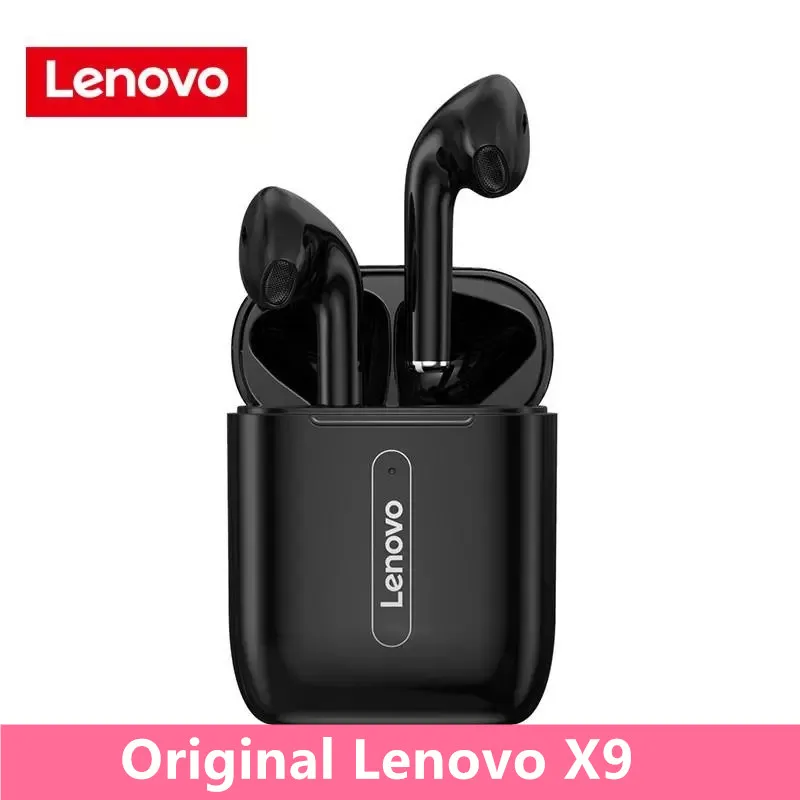

Беспроводные наушники Lenovo X9, Bluetooth-гарнитура с сенсорным управлением, TWS наушники-вкладыши с защитой от пота, наушники-вкладыши с микрофоном,...