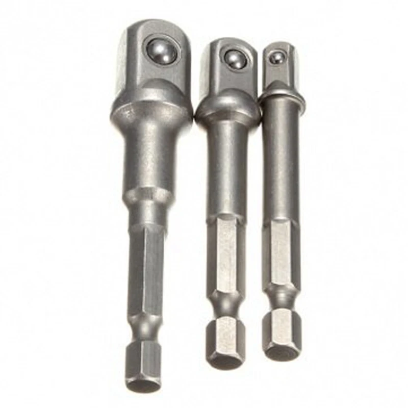 3 шт./компл. 1/4 &quot3/8&quot 1/2 &quotшестигранный Мощность дрель разъем ведущего колеса