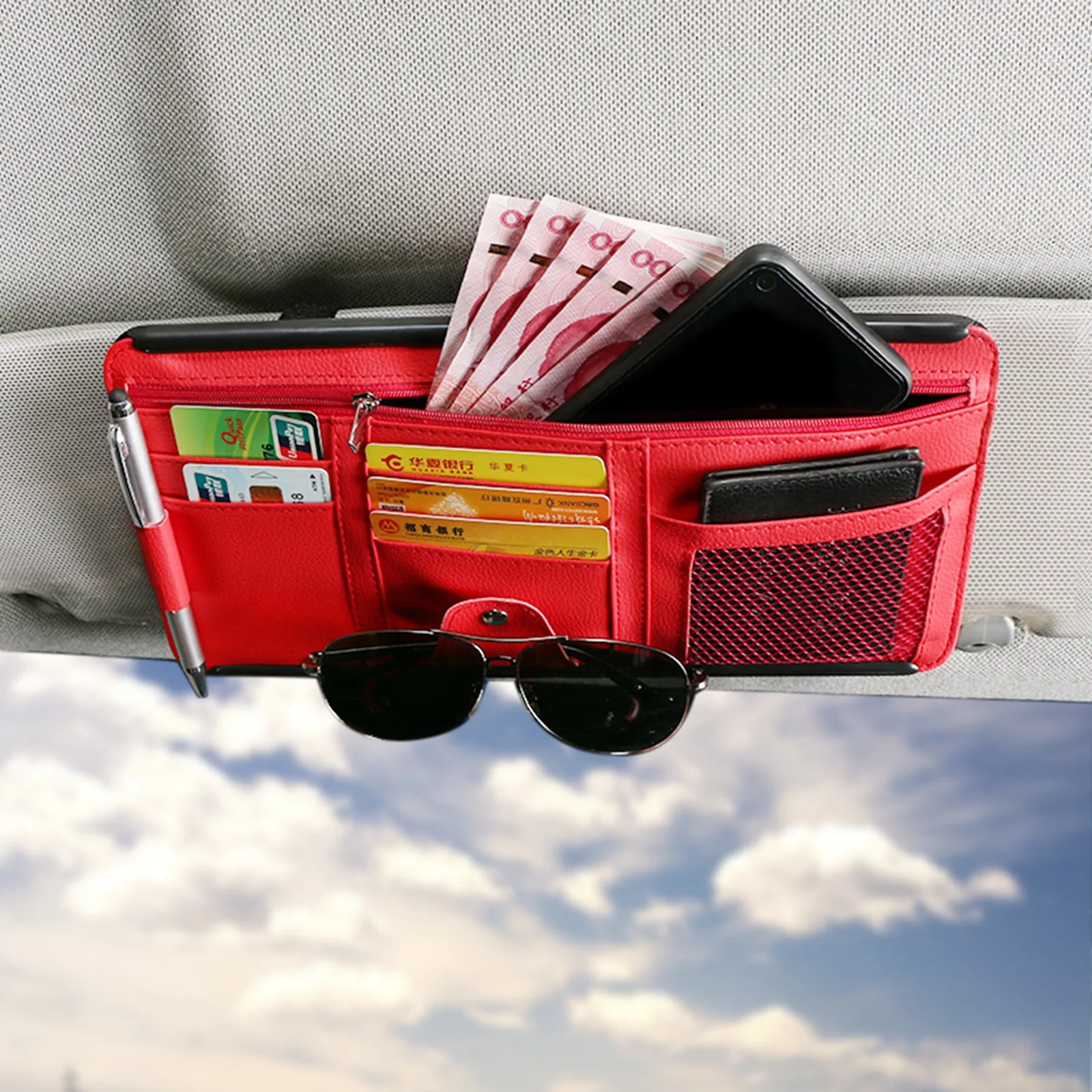 1 шт. автомобильная сумка для хранения зонтика Автомобильный держатель карт