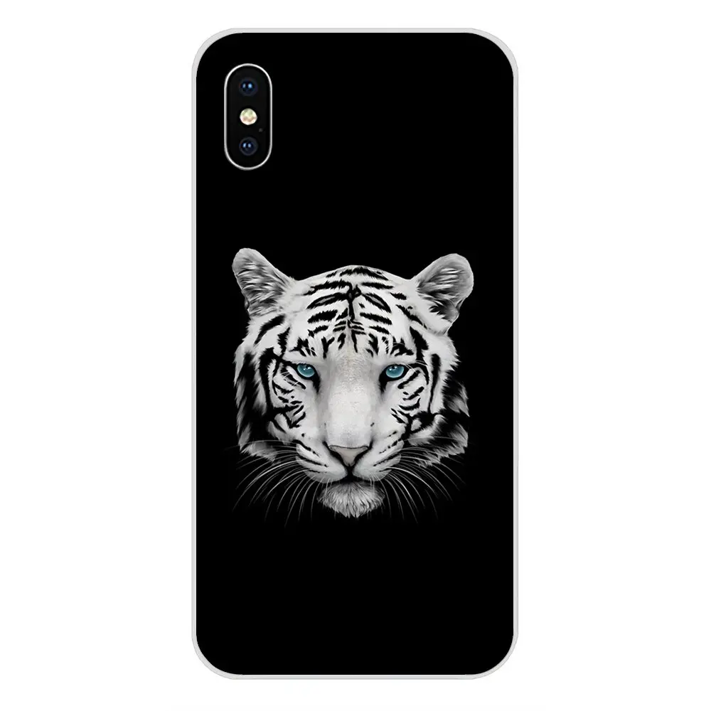 Black And White Tiger Fiercely Angry For Xiaomi Mi3 Mi4 Mi4C Mi4i Mi5 Mi 5S 5X 6 6X 8 SE Pro Lite A1 Max Mix 2 Note 3 4 | Мобильные