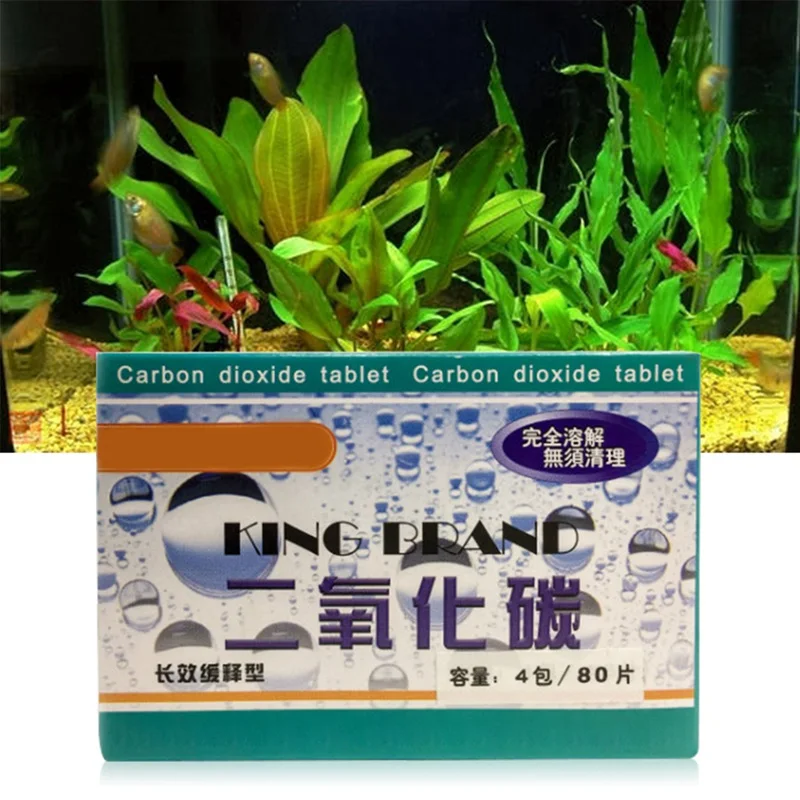 80 шт./лот Аквариум CO2 углекислый планшет для растений аквариум рыб водный