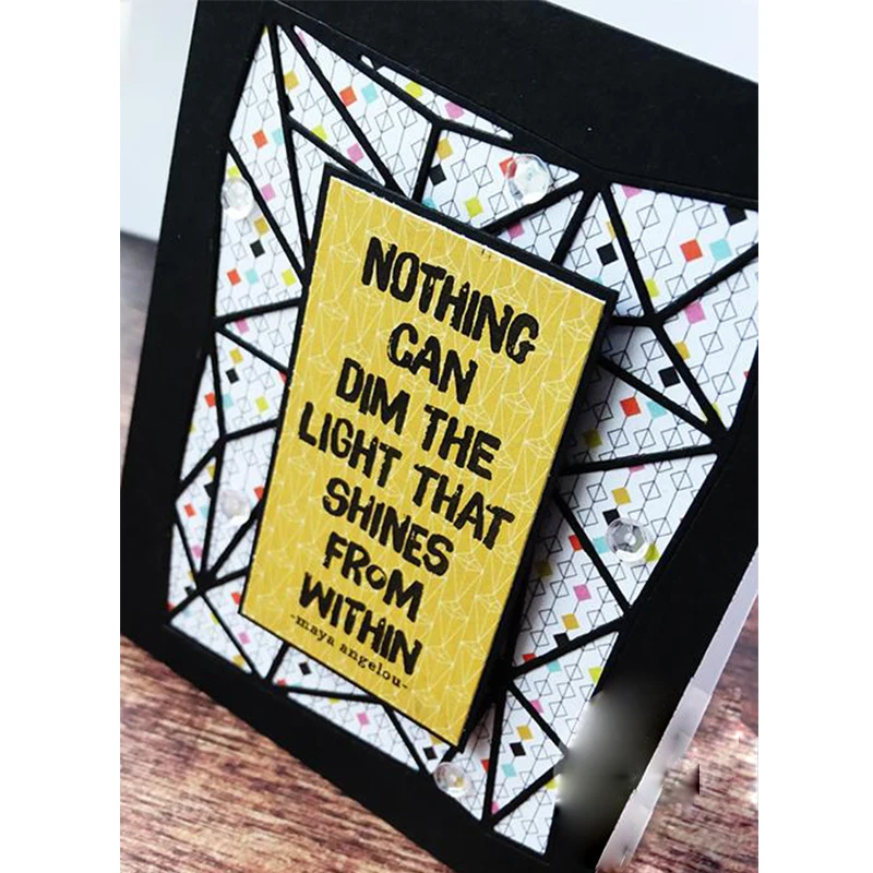 Металлические режущие штампы стерео ромбовидный узор высечки для изготовления