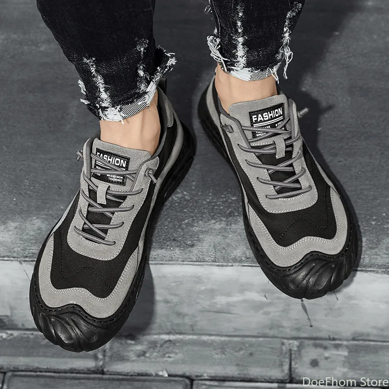 

Brand New Men Shoes Spring Sport Casual Shoes Outdoor Patchwork Street Trend Men Tide Sneakers Vulcanized Shoes