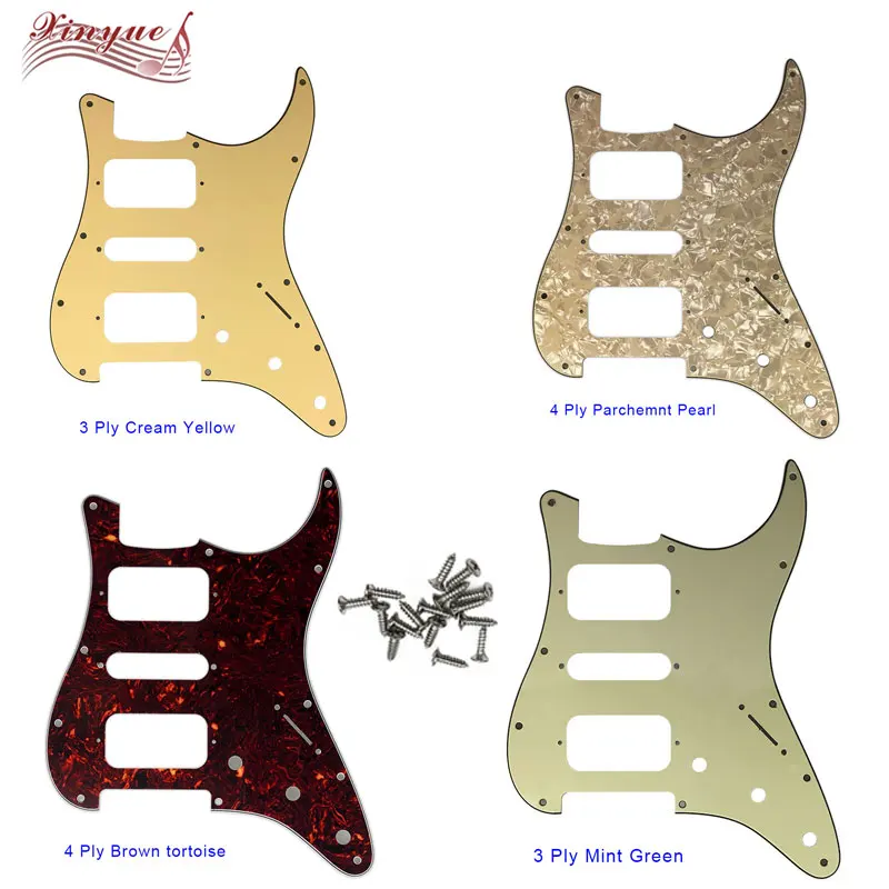 

Guitar Parts For US 72' 11 Mounting Screw Hole Standard St HSH Strat Guitar Pickguard Many Colors