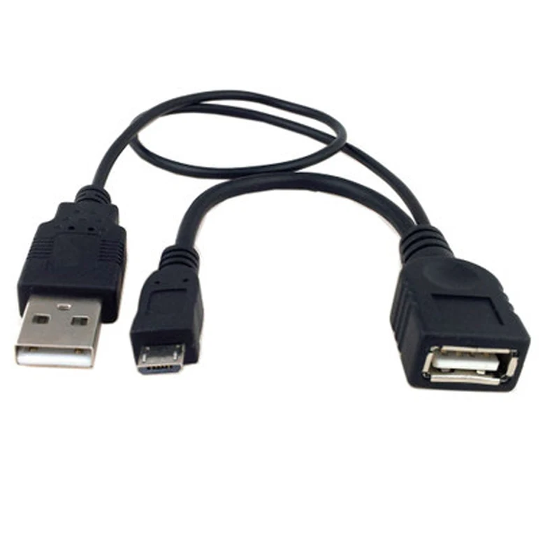 Черная ТВ мини-подушка от 1 до 2 OTG телефон i9100 i9220 i930 USB-Type C мужской удлинитель