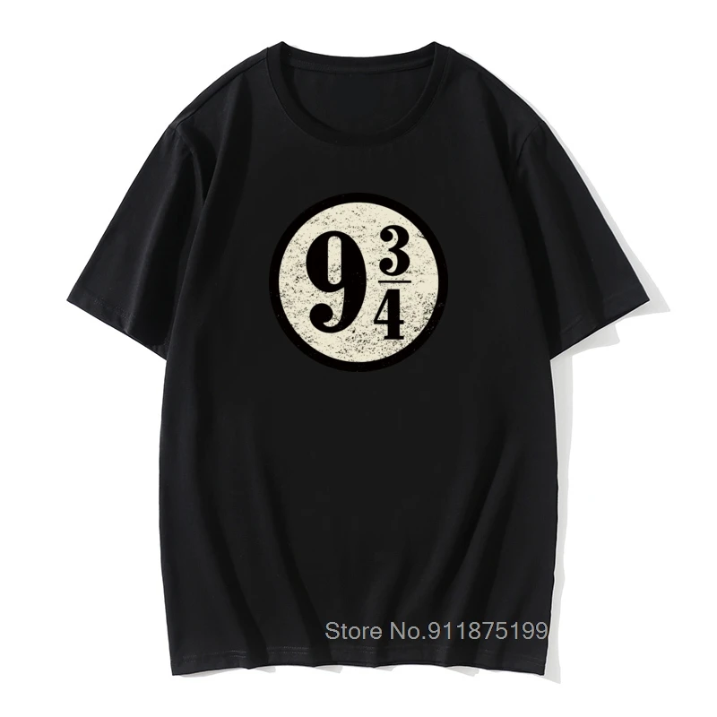 

Vintage Platform nine and three quarters T Shirt For Men Swag Train to Hogwarts 934 T-shirt Short Sleeves Tshirt Vintage Shirts