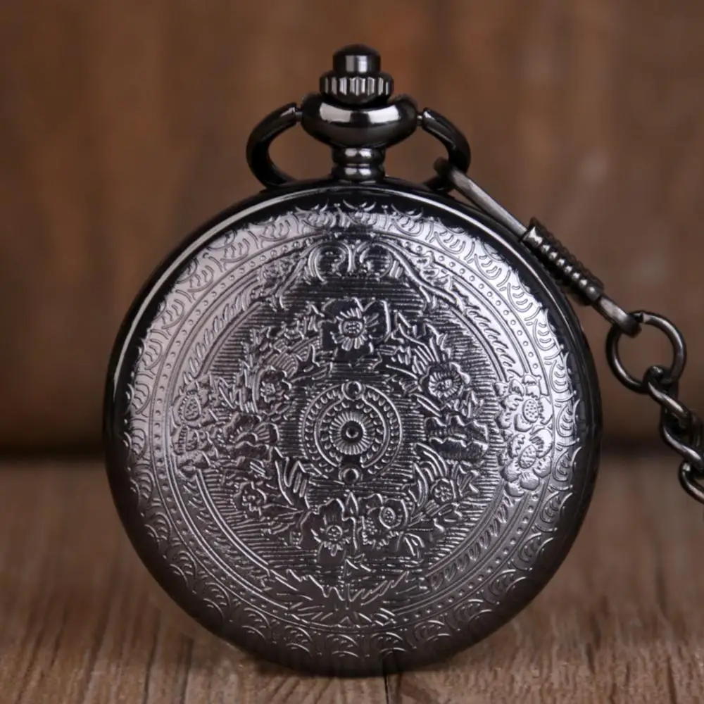 

Silver Vintage To My Son Design Quartz Pocket Watches Luxury Necklace Chain Pocket Watches for Mens Womens Boys Gifts
