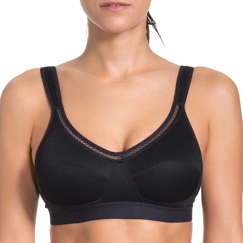 Женский бюстгальтер с высокой поддержкой без подкладки классический спортивный