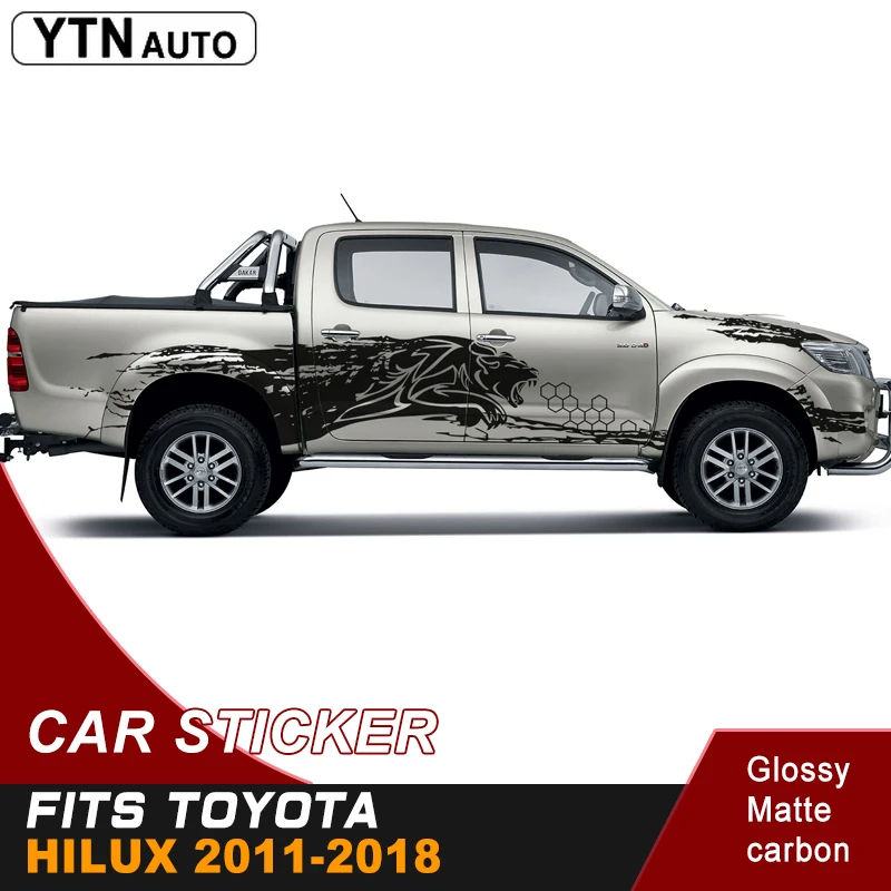 Автомобильная Наклейка для toyota hilux 2011 2019 автомобильные наклейки 2 шт. виниловые