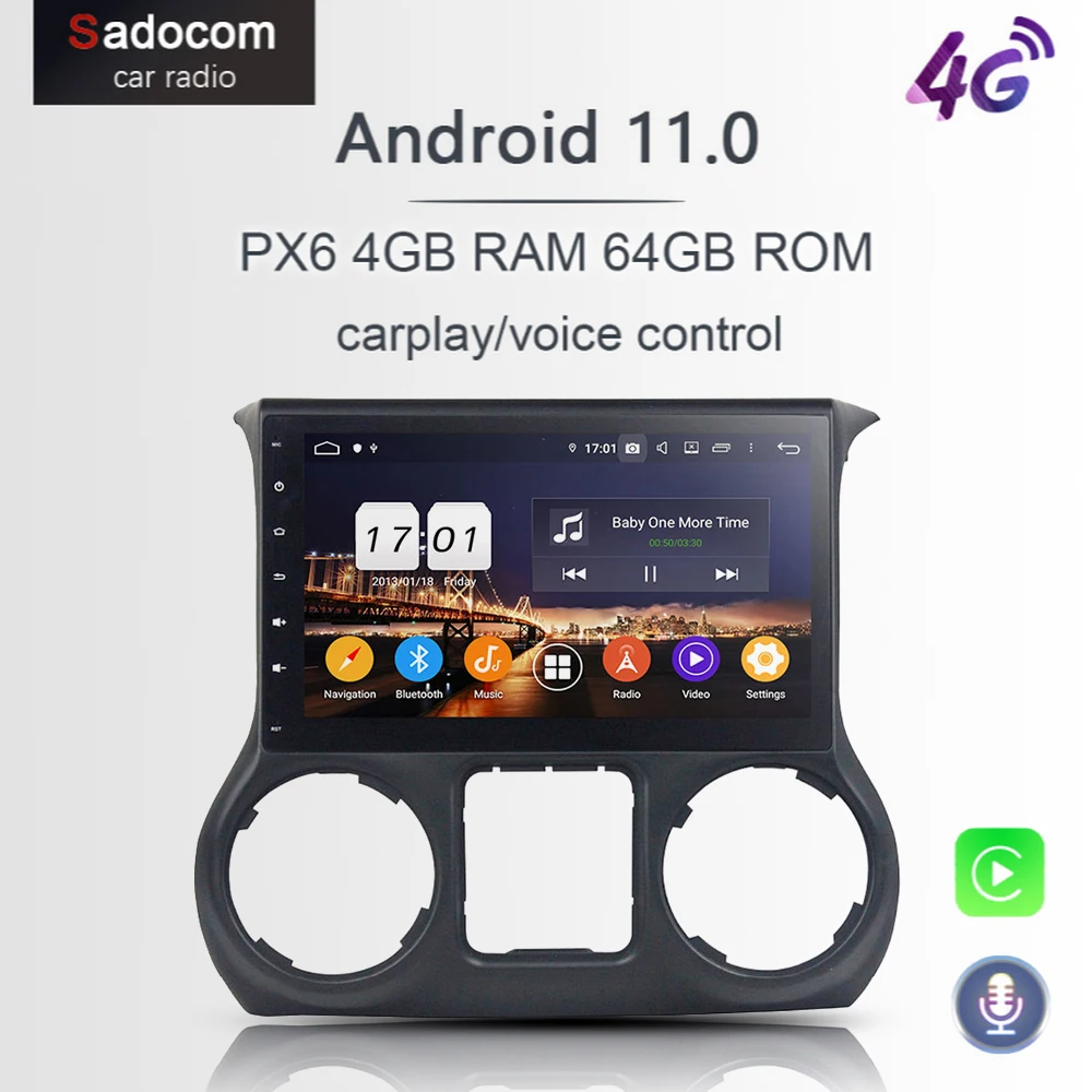 PX6 10 1 &quotDSP TDA7851 Android 11 0 4 Гб + 64 8 ядер автомобильный DVD плеер GPS ГЛОНАСС RDS Авторадио