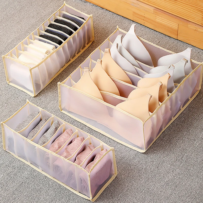 Нижнее белье с отделениями для хранения ящик Носки Бюстгальтер Организатор
