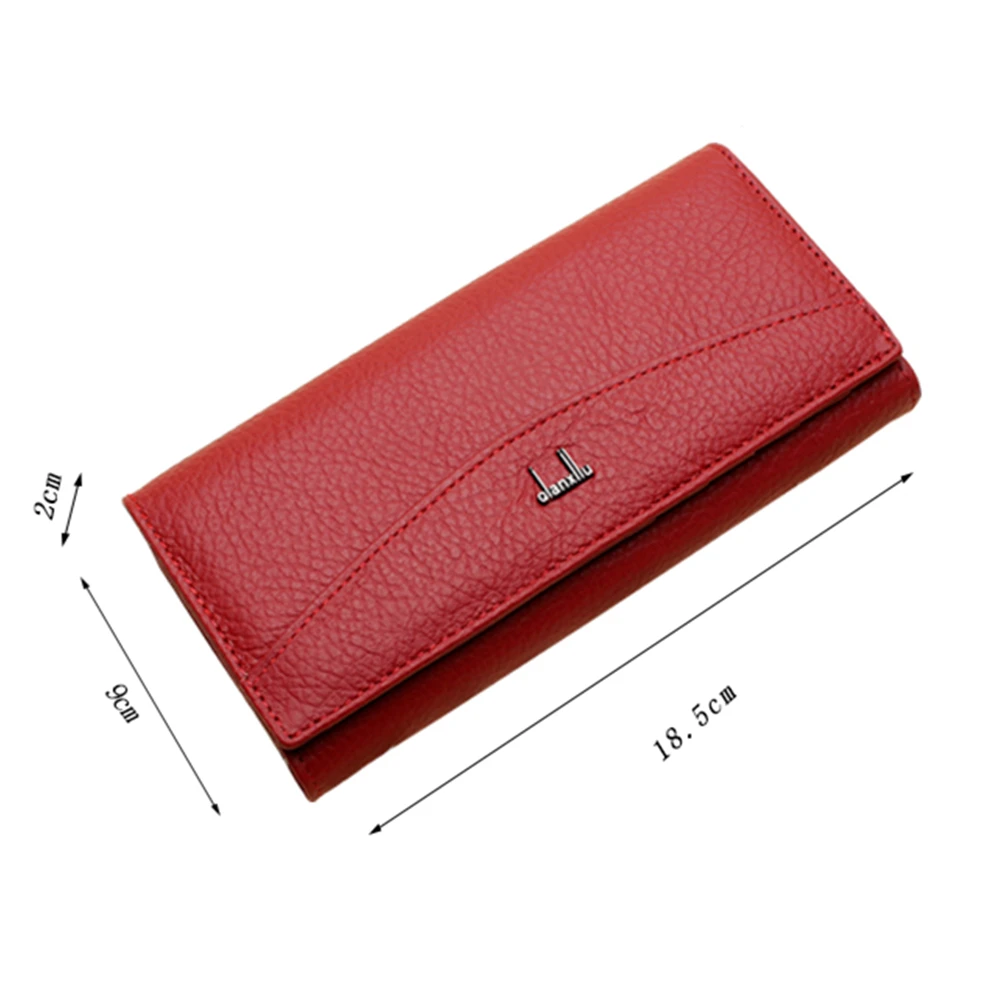 

Qianxilu Brand Genuine Leather Wallet for Women,High Quality Coin Purse Female 2017
