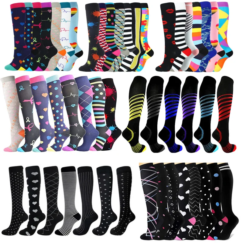 

Compression Stockings Sport Compression Socks 3/6/8 Pairs Per Set Soccer Sports Wear Female Male Men Women Gift Persent