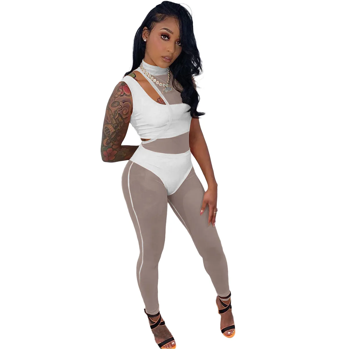 

Asymmetrical 3 Piece Sets Women Tracksuit Crop Tops+ Pants Sporty Matching Suits Casual Female Outfit African Fashion Clothes