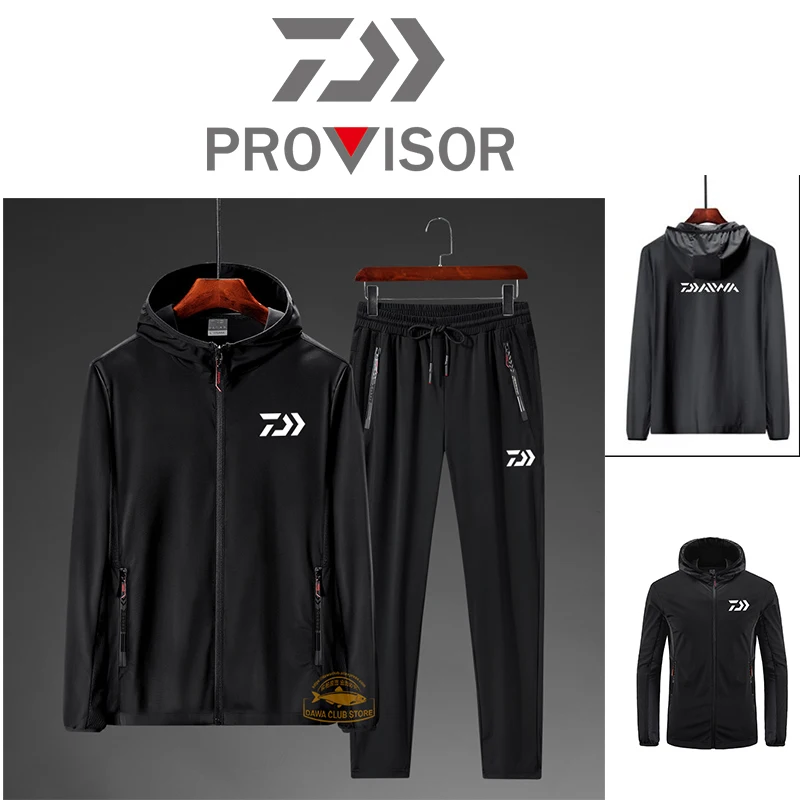 DAIWA Новый Модный летний костюм из тонкого ледяного шелка Мужская Солнцезащитная