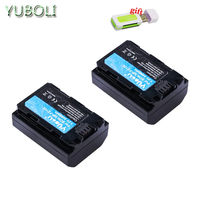 2battery Battery NPFZ100 NP FZ100 NP FZ100 аккумулятор+ TYPE-C двойной USB зарядное устройство для sony np-fz100, BC-QZ1, sony a9, a7R III, a7 III, ilce-9 - Цвет: 2battery