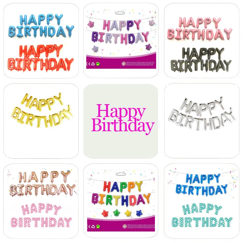 16 дюймовые буквы детское украшение для вечеринки в честь Дня Рождения|Воздушные