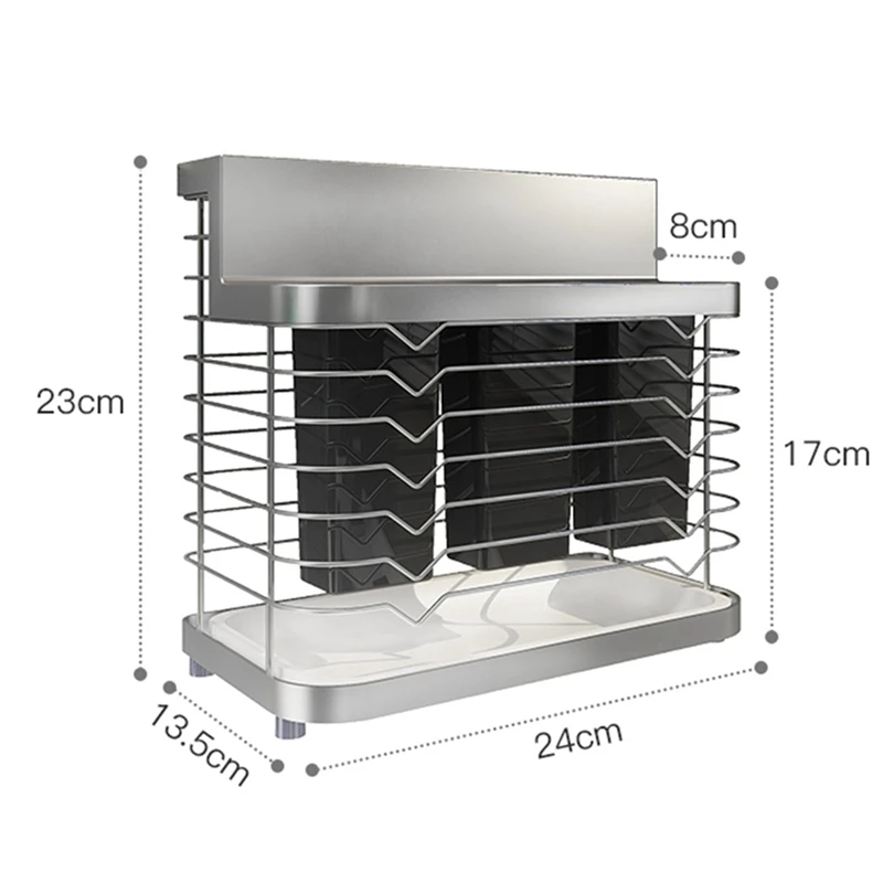 Настенная кухонная стойка из нержавеющей стали 304 держатель для ножей коробка