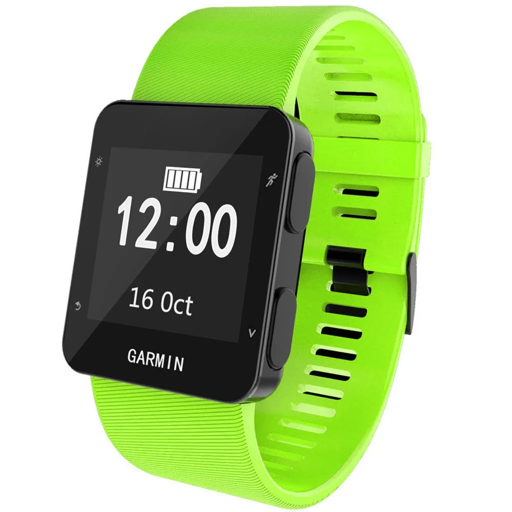 Спортивный силиконовый сменный Браслет с ремешком для Garmin Forerunner 30 35 Смарт часы браслет аксессуары#923