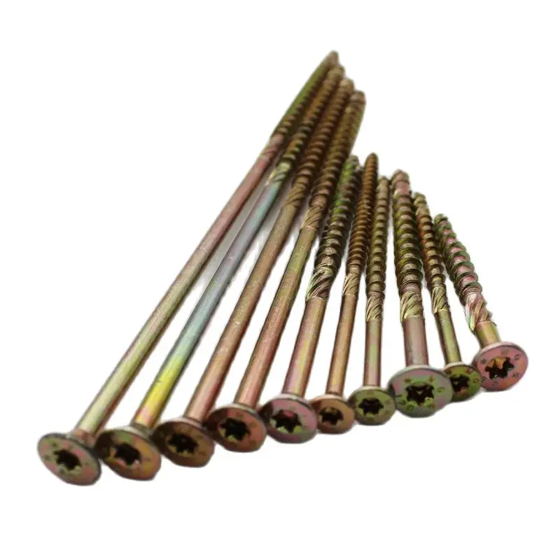 

10pcs Long Countersunk Self Tapping Torx Wood Chipboard Screws 100-260mm