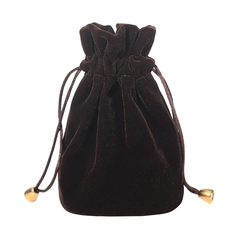 

E5BD Dice Bag Packing Velvet Drawstring Pouches for Club/Party/Family DIY Games Accessories Toys Storage Bag Storage Pouches