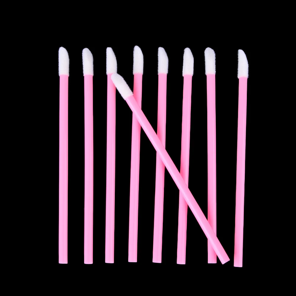 

100Pcs Disposable Lip Gloss Applicators Lipstick Wands Tool Kits Make Up Brushes Set Mascara Lip Brush Applicators