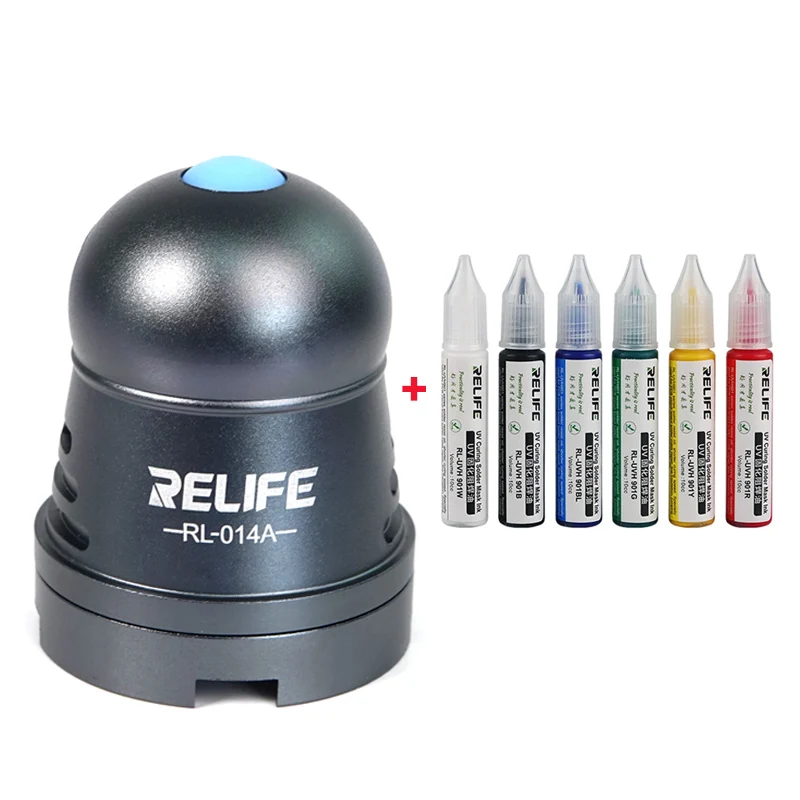 

RELIFE RL-014A UV Curing Lamp USB LED High Power T6 Fast Adhesive welding Green Oil Purple Light Phone Motherboard Repair Tool