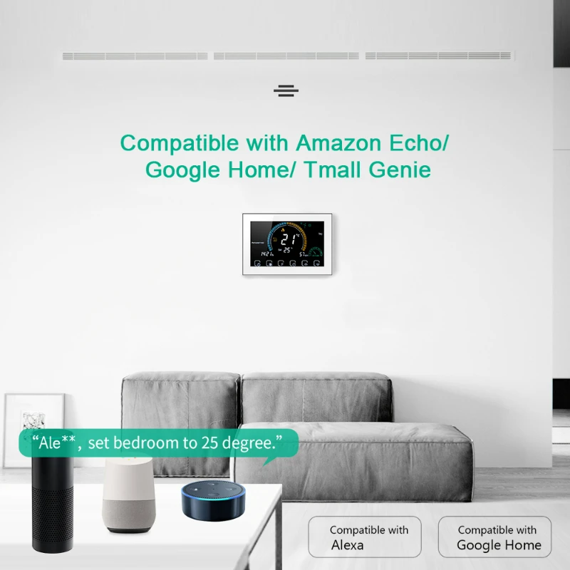 Термостат для теплого пола Wi-Fi работает с приложением Alexa Google home | Обустройство