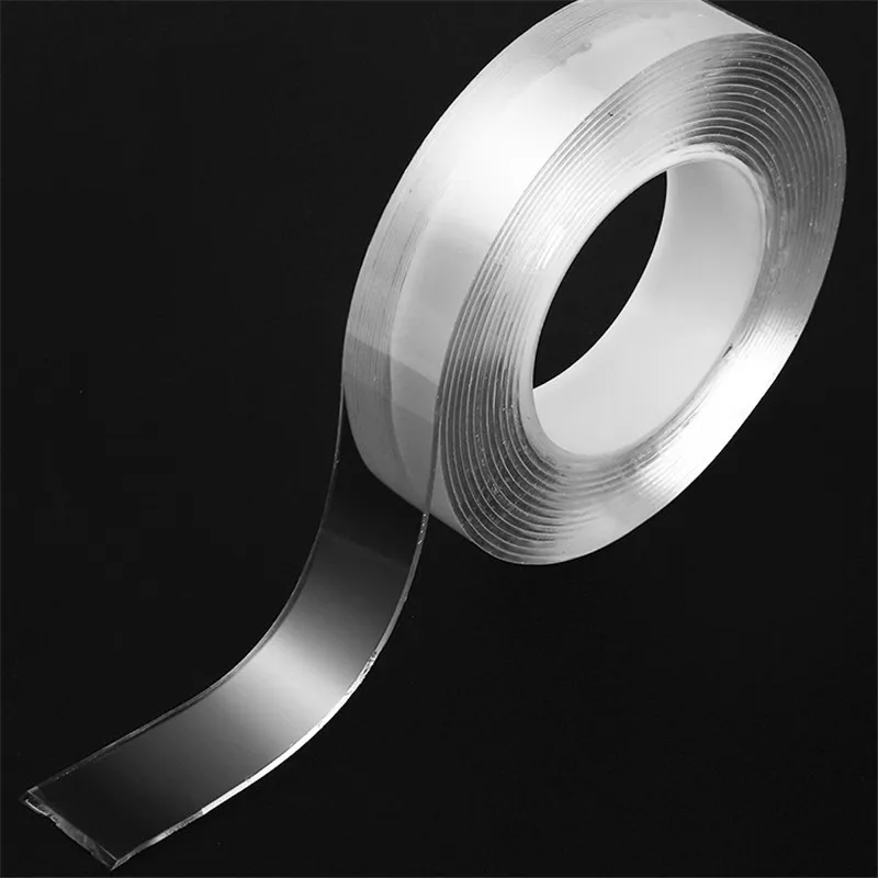 Прозрачная Волшебная нано-лента моющаяся многоразовая Двухсторонняя клейкая