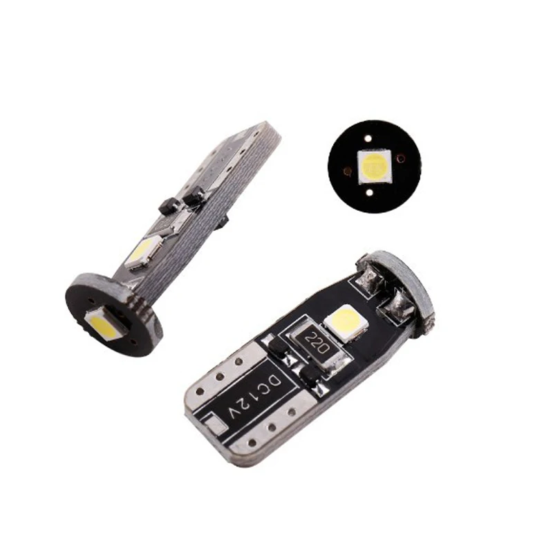 10 шт. T10 3 SMD 3030 светодиодный автомобильные Габаритные фонари W5W 194 168 192 3SMD светодиодный Двери Автомобиля светильник лампа для чтения купола лампочки Canbus без ошибок