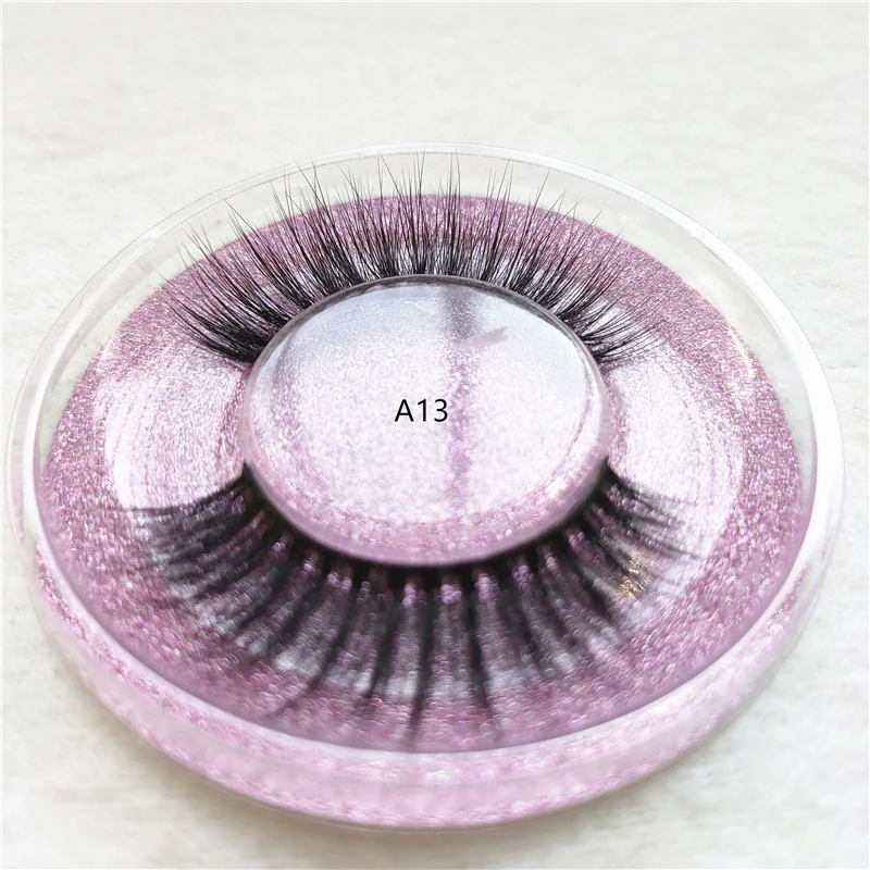 Многослойные ресницы 3D из искусственной норки пушистые объемные натуральный