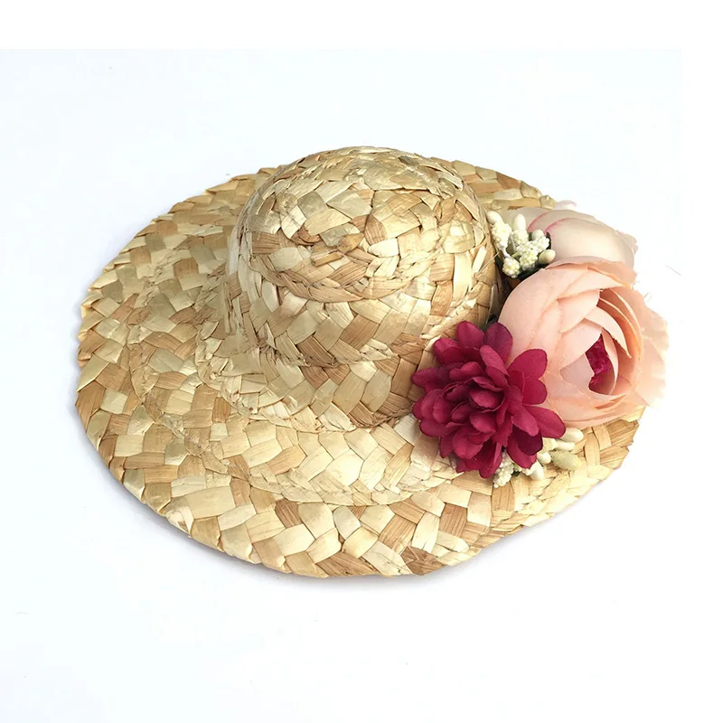 Пляжная шляпа для домашних животных летняя соломенная от солнца собак Гавайский