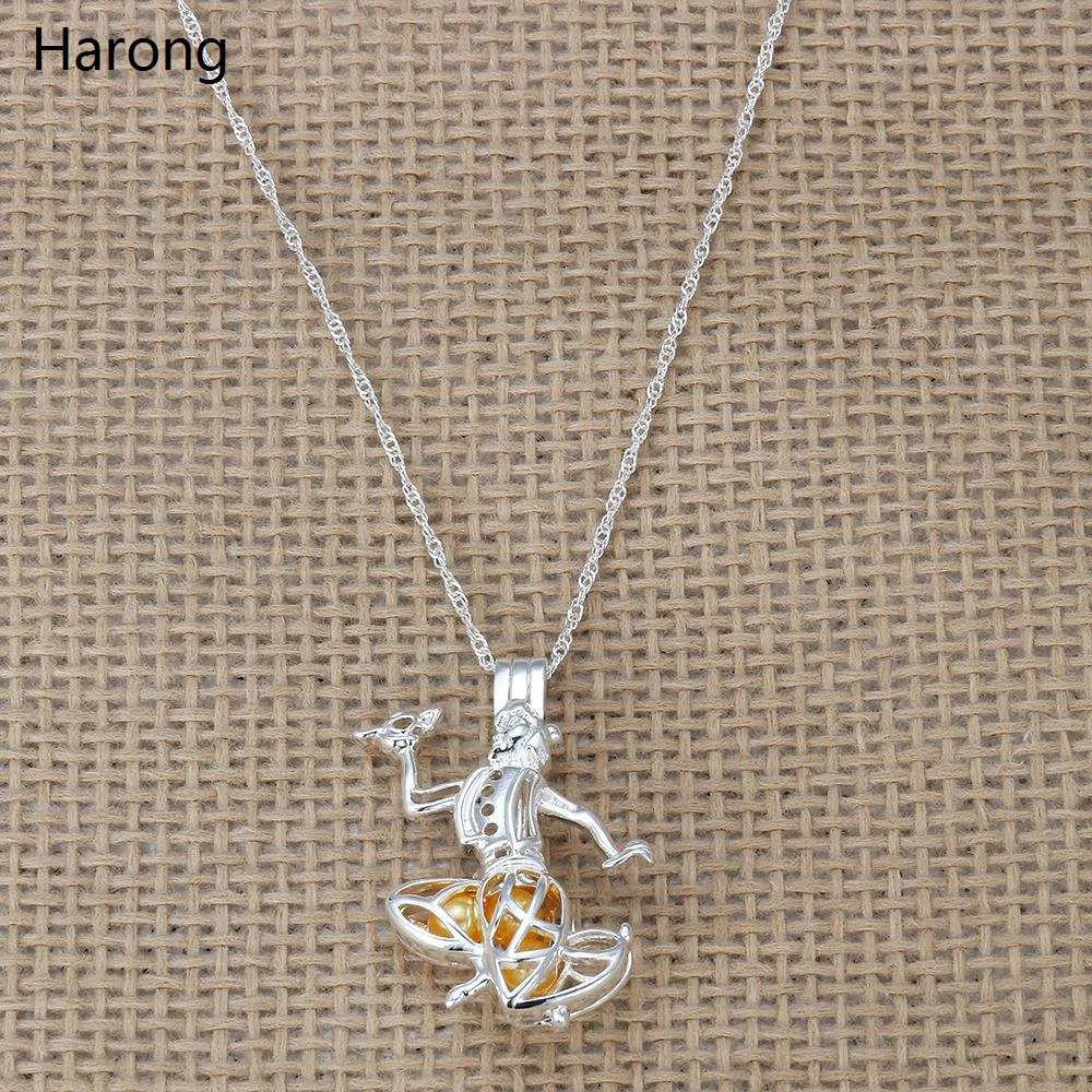 С рисунком &quotАладдин&quot Сказка анимации нержавеющая сталь жемчужное ожерелье