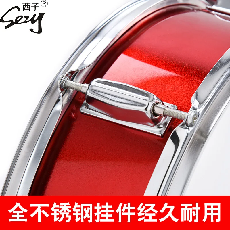 Ударные инструменты Snare из нержавеющей стали 13/14 дюйма ударные с ремешком для