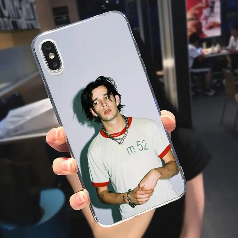

The 1975 Matthew Healy Phone Case Transparent for iPhone 6 7 8 11 12 s mini pro X XS XR MAX Plus