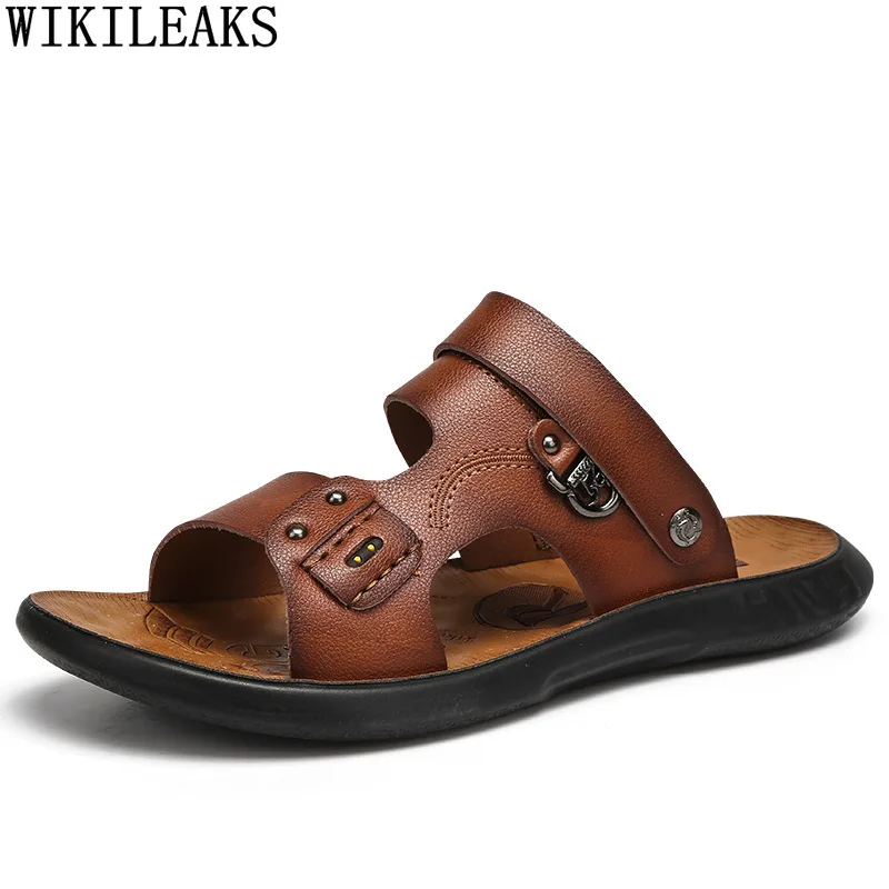 

Сандалии для мужчин; Уличная пляжная обувь мужские сандалии 2021 летние пляжные сандалии; Шлепанцы; Кожаная мужская обувь повседневная обувь ...