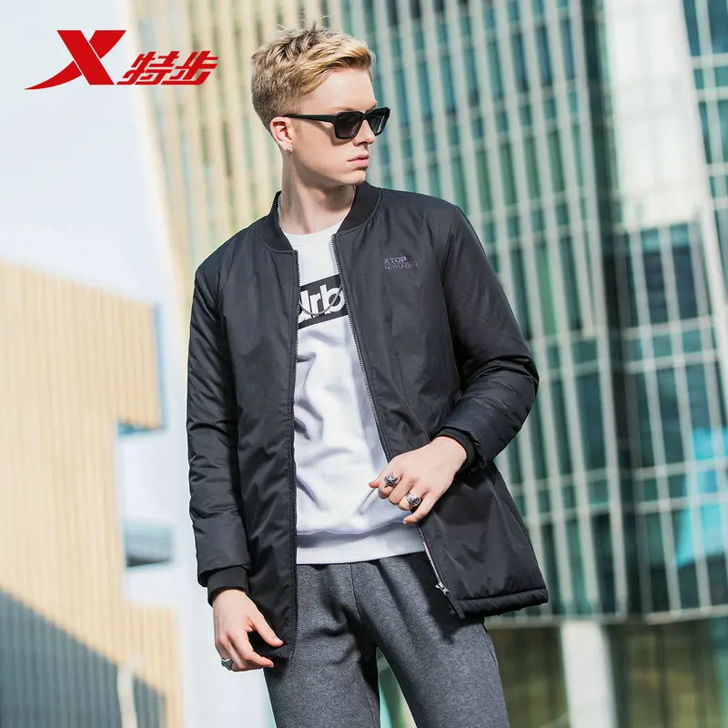 Мужской пуховик Xtep зимняя хлопковая одежда новая Удобная теплая куртка легкое