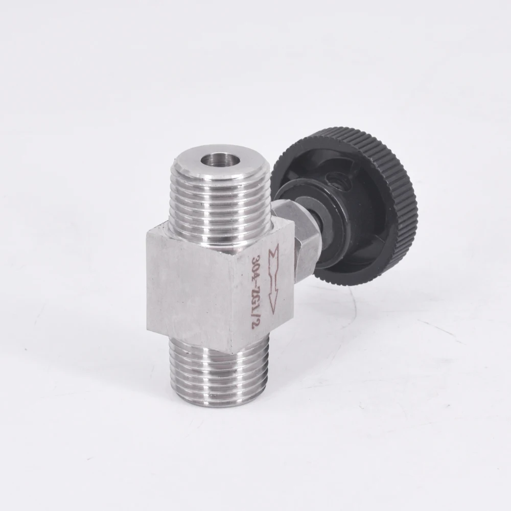 Игольчатый клапан BSP NPT 1/8 дюйма 1/4 3/8 1/2 304 кран из нержавеющей стали с контролем