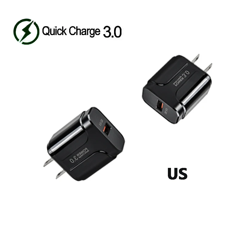 Быстрое зарядное устройство 5 В 3 А 0 USB черный американский Европейский адаптер