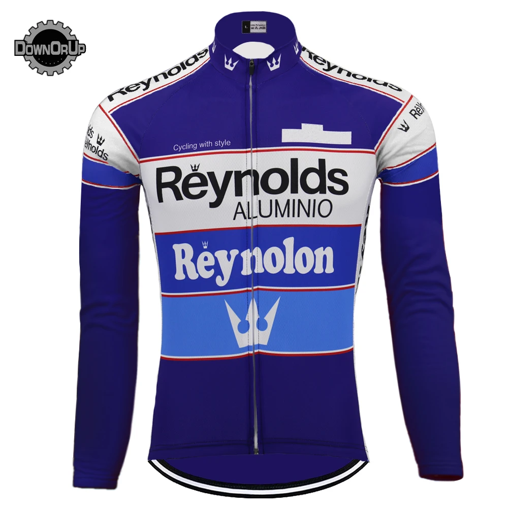 Мульти Ретро Классический Велоспорт Джерси мужские с длинным рукавом