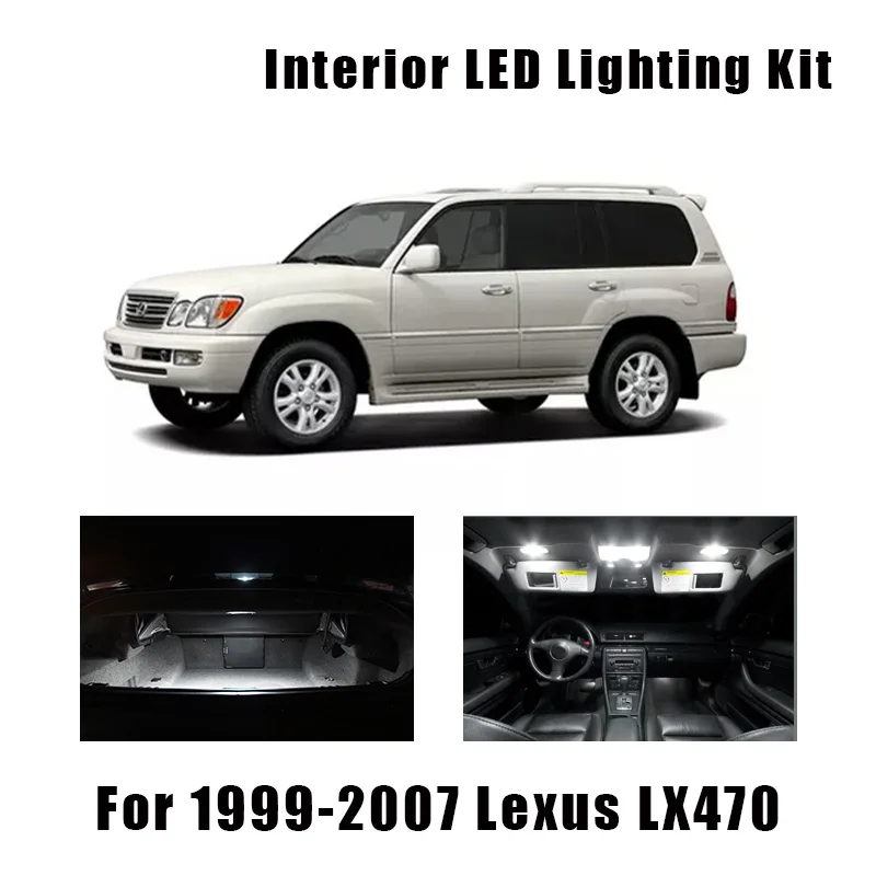 15 шт. лампы для внутреннего багажника Lexus LX470 1999 2005 2006 2007|Сигнальная лампа| |