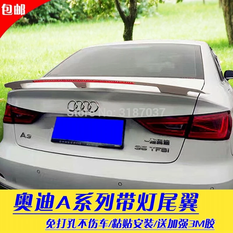 Спойлер для Audi A4L A3 A5 А4 2009-2015 неокрашенный цветной задний спойлер из АБС-пластика