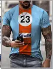 Футболка мужская с коротким рукавом и графическим 3D-принтом, большого размера